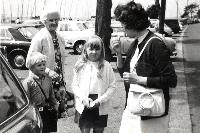 Scott, Auntie Hilda, Susan & Daphne @ Southend July 26 1972